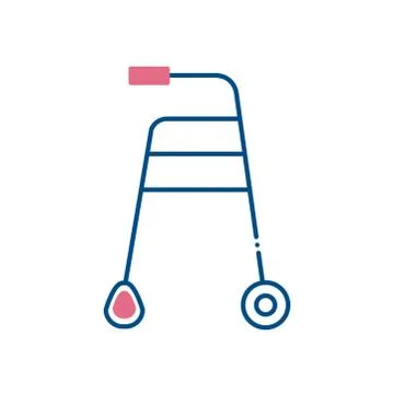 Walker line style icon vector design イラスト素材