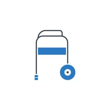 Walker related vector glyph icon. Stock Illustration