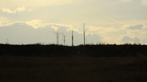 Walker Silhouette Stock Footage 31290914