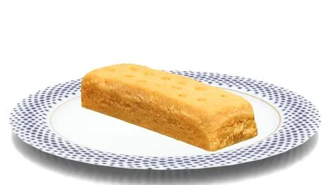 Walkers shortbread in plate Stock Illustration