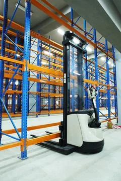 Walkie pallet stackers Stock Photos