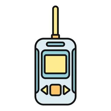 Walkie talkie communication device icon vector illustration Stock Illustration