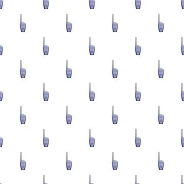 Walkie talkie communication devices repeating pattern seamless texture Stock Illustration
