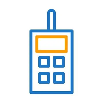 Walkie talkie icon solid gradient purple pink colour military symbol perfect. 스톡 일러스트