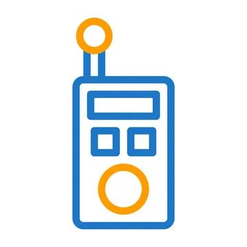 Walkie talkie icon solid gradient purple pink colour military symbol perfect. Stock Illustration