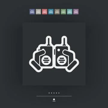 Walkie talkie Stock Illustration