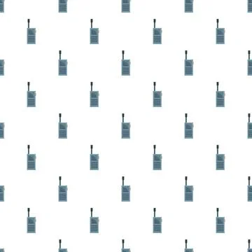 Walkie talkie seamless pattern background for communication concepts Stock Illustration