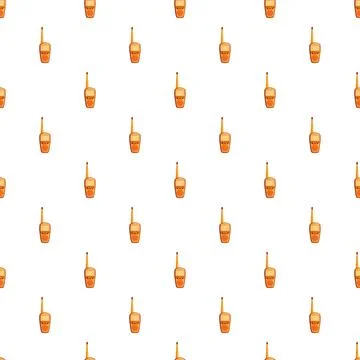 Walkie talkie seamless pattern for communication backgrounds Illustration