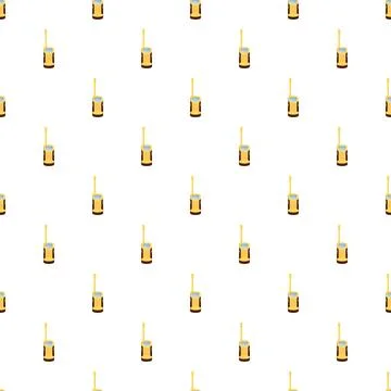 Walkie talkie seamless pattern for communication technology Stock Illustration