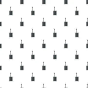 Walkie talkie seamless pattern for communication design Stock Illustration