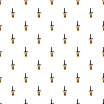 Walkie talkie seamless pattern for wireless communication Stock Illustration