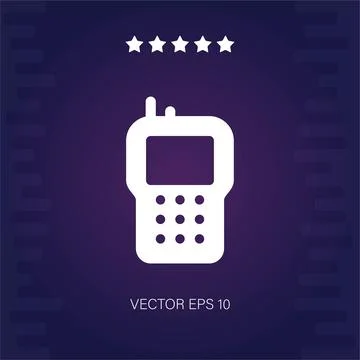 Walkie talkie vector icon Stock Illustration