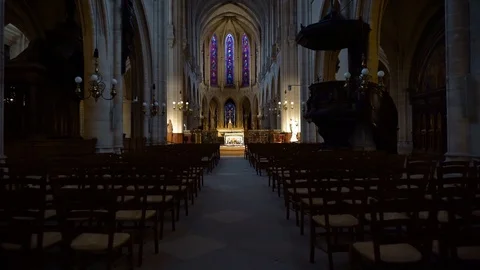 WalkInChurch Stock Footage 122942277