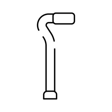 Walking aid providing support for mobility assistance Stock Illustration