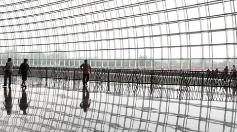Walking in airport Stock Footage 39821589