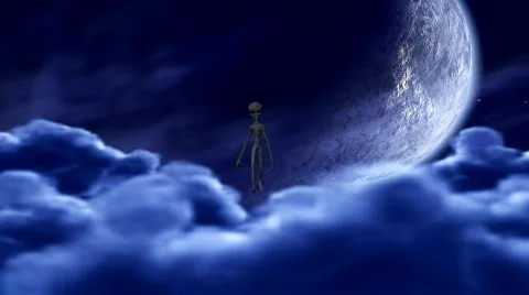 Walking alien 動画素材 601339