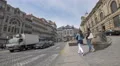 Walking in Almeida Garrett Square in Porto 4k or 4k+ Resolution