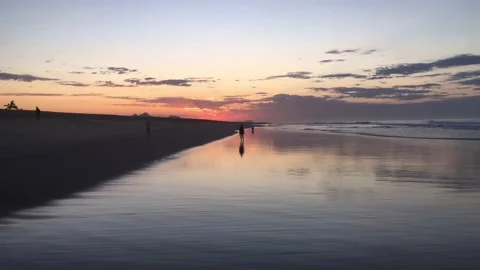 Walking in a alone beach  Stock Footage 133451719