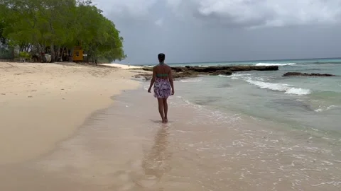 Walking along the beach Stock-Footage 195131699