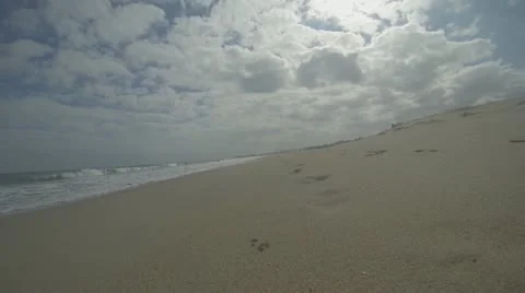 Walking along Florida Beach  (Beach Series Part 3) Video stock 18195331