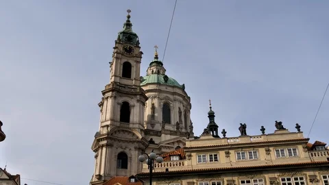 Walking along the old Prague. Architecture and art. 스톡 동영상 102961954