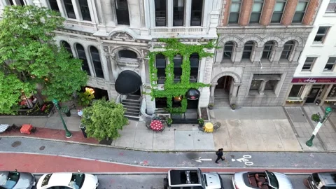 Walking Along - Syracuse, NY Stock Footage 336472511