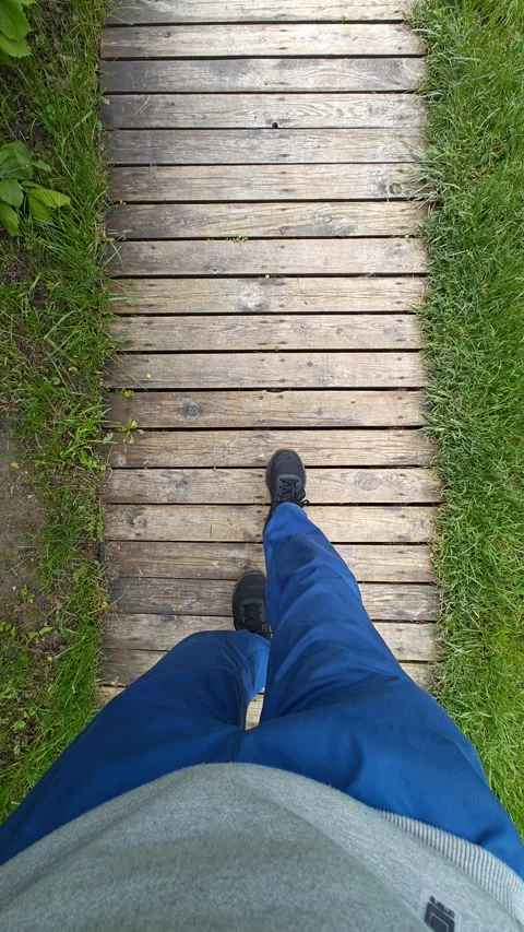 Walking along the trail. Stock Footage 310631970