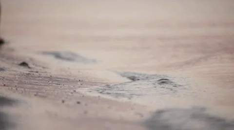 Walking along the water line Stock Footage 27487545