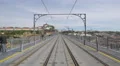 Walking and riding bikes on Dom Luis Bridge in Porto 4k or 4k+ Resolution