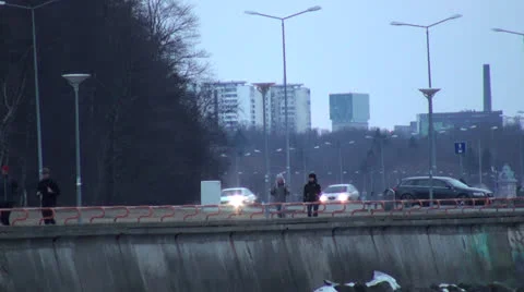 Walking and running people 動画素材 23701495