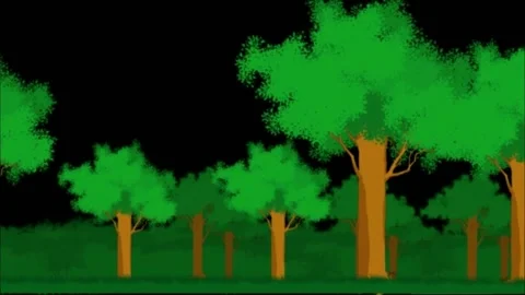 Walking animated tree Stock Footage 229422697