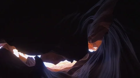 Walking in Antelope Canyon Stock Footage 83045746
