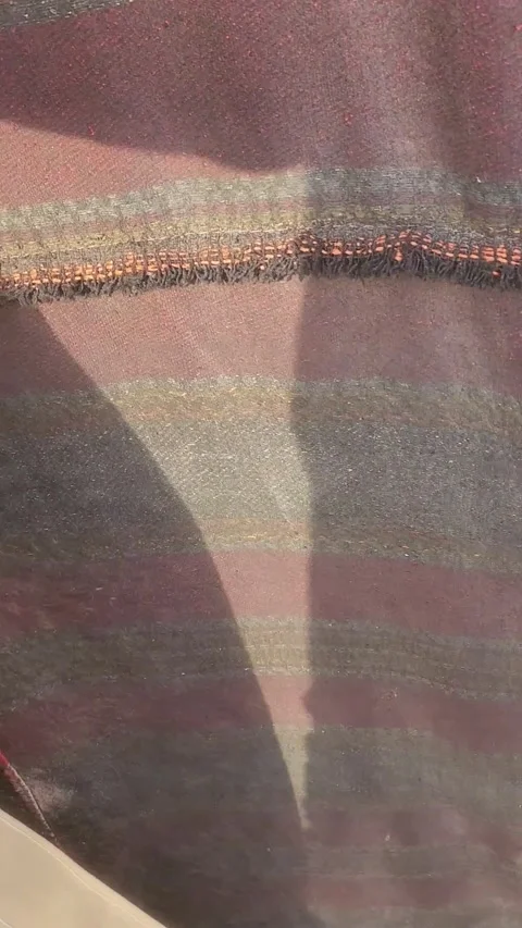 Walking Approach into Traditional Desert Tent POV Stock Footage 340359448