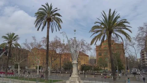 Walking around in Barcelona  Stock Footage 274820864