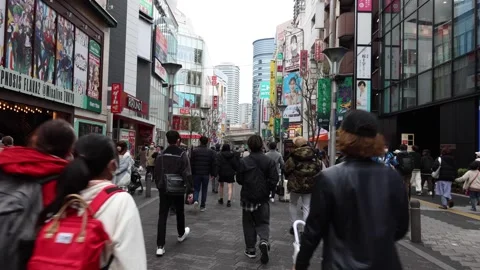 Walking around Ikebukuro Stock Footage 270533761