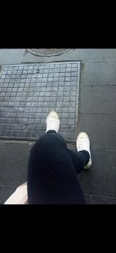 Walking around Foto stock