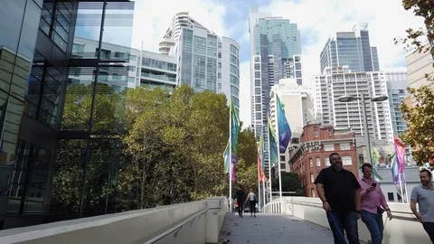Walking around Sydney Stock Footage 105548200