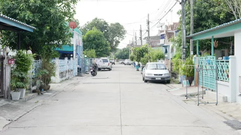 Walking around the village . Stock Footage 240383327