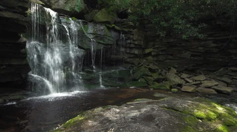 Walking Around Water Fall 스톡 동영상 66202835