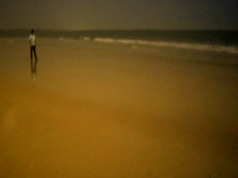 Walking On Beach 1 Stock Footage 8691588