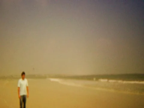 Walking On Beach 3 Stock Footage 8691663