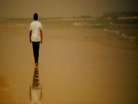 Walking On Beach 4 Stock Footage 8691577