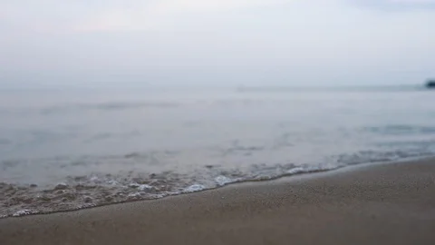 Walking on the beach, closeup of feet Stock Footage 123942443