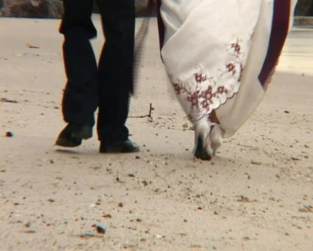Walking On Beach Stock Footage 118411