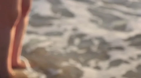 Walking at the beach Stock Footage 58475744