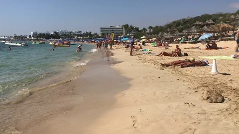 Walking at the Beach Stock Footage 117067785