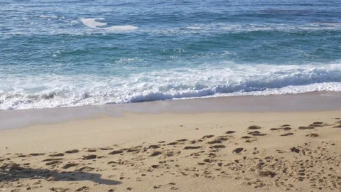 Walking On A Beach Stock Footage 123624895