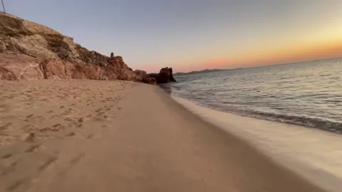 Walking by the beach Stock Footage 236267213