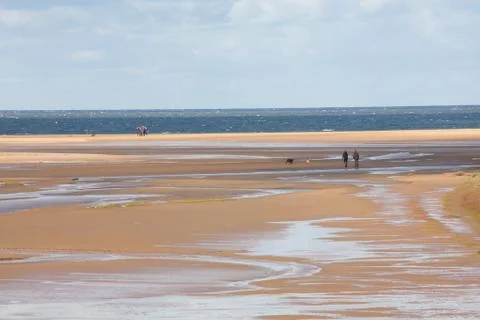 Walking on beach Stock Photos