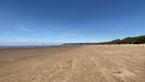 Walking the beach on vacation Stock Footage 149317607